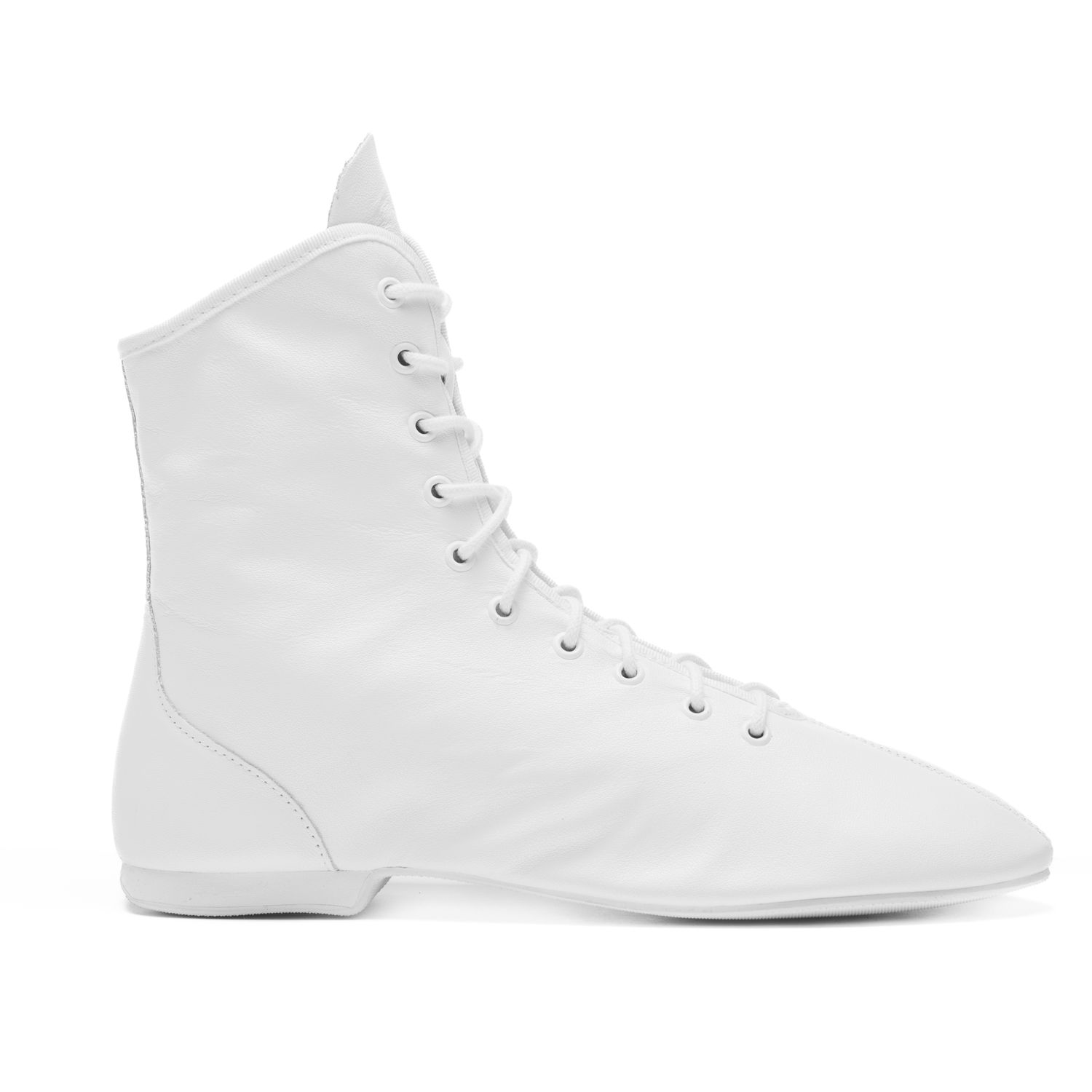 Hit I Gardestiefel aus Leder hoch geschnitten mit durchgehender Gummisohle 4120 Weißer Gardestiefel, hoch, durchgehende Gummisohle