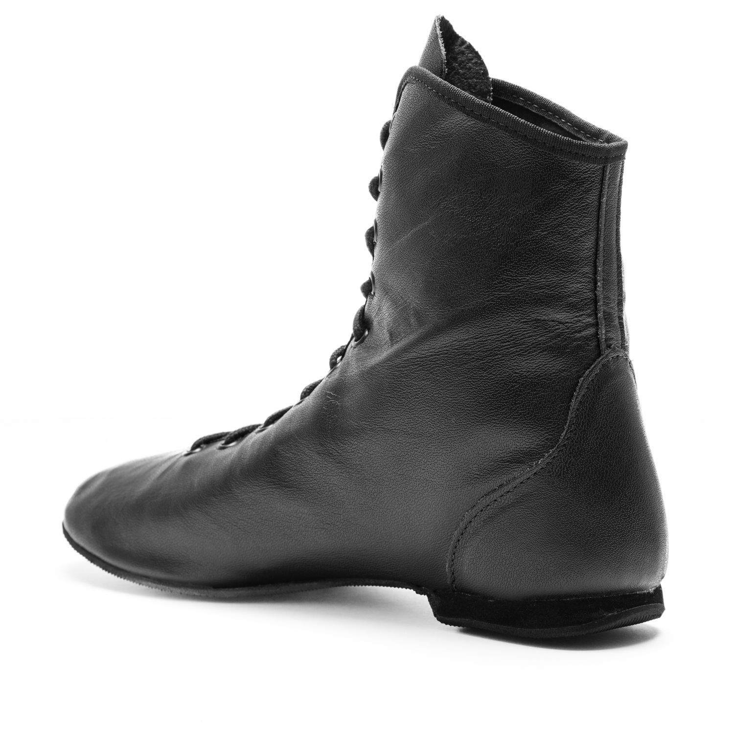 Hit I Gardestiefel aus Leder hoch geschnitten mit durchgehender Gummisohle 4120 Schwarzer Gardestiefel, hoch, durchgehende Gummisohle