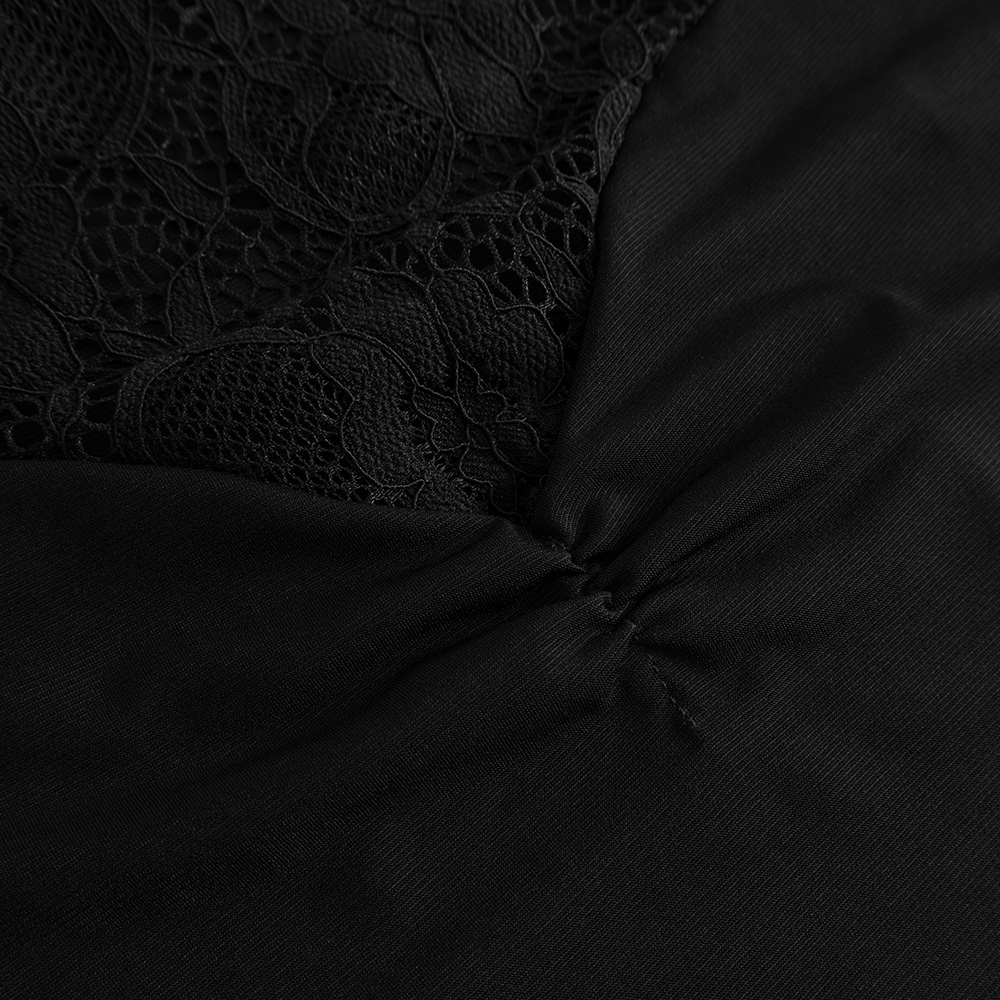 Damen Tanztop Herzausschnitt Schwarz 