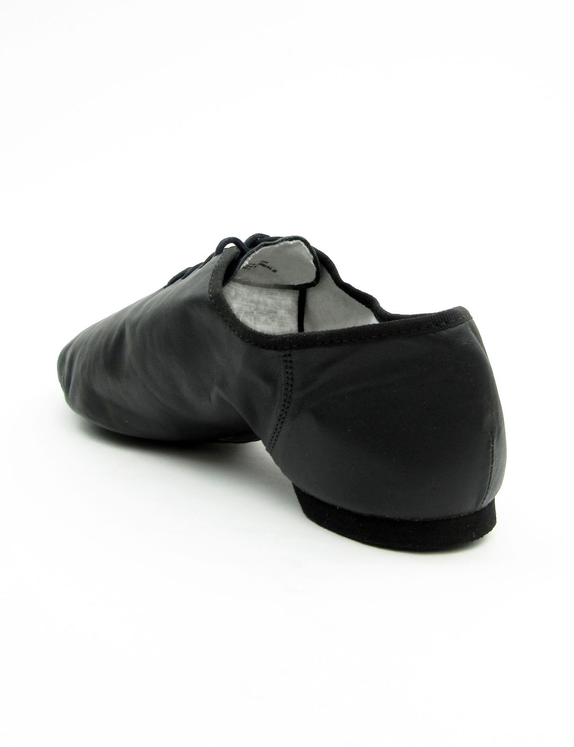 Jazzschuhe aus Leder mit geteilter Gummisohle JZE10 Jazzschuhe aus Leder mit geteilter Gummisohle schwarz