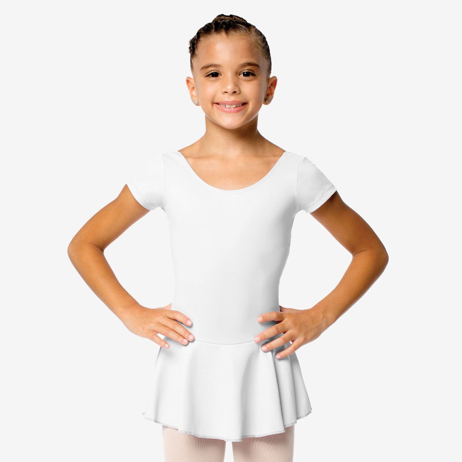 Kinder-Balletttrikot mit Röckchen SL122 Kinder Mädchen Balletttrikot Ballett Trikot Rock