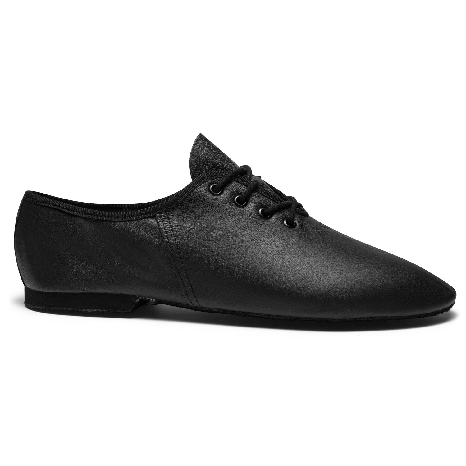 Jazzschuhe aus Leder mit durchgehender Chromledersohle JZE05 Jazzschuhe aus Leder mit durchgehender Chromledersohle schwarz