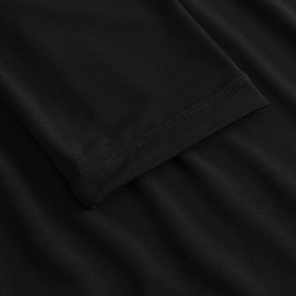 Shirt mit 1/2-Arm schwarz