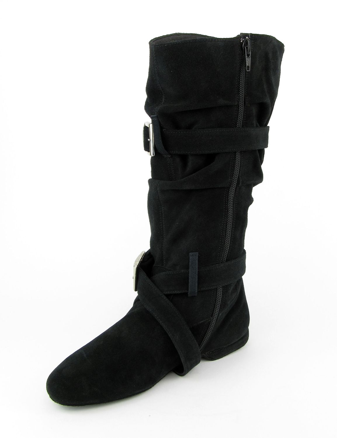 West Coast Swing boots made of suede and chrome leather sole 8840 West Coast Swing Stiefel aus Wildleder und Chromledersohle
