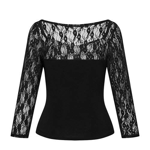 PERUGIA ladies blouse with lace RU5532