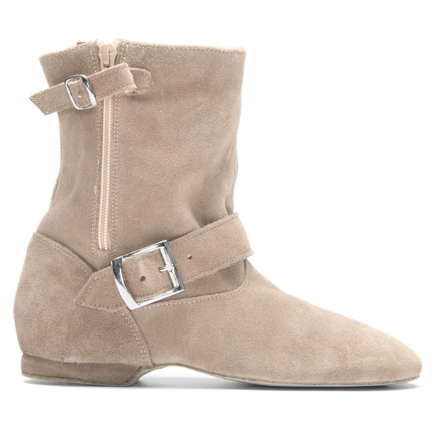 West Coast Swing Stiefel aus Wildleder mit Chromledersohle 8835 West Coast Swing Stiefel aus Wildleder mit Chromledersohle beige