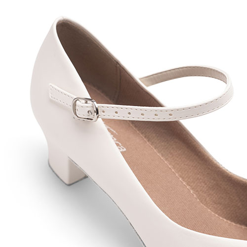 Damen Charakterschuhe mit Ristriemchen CH791 Damen Charakterschuhe Ivory