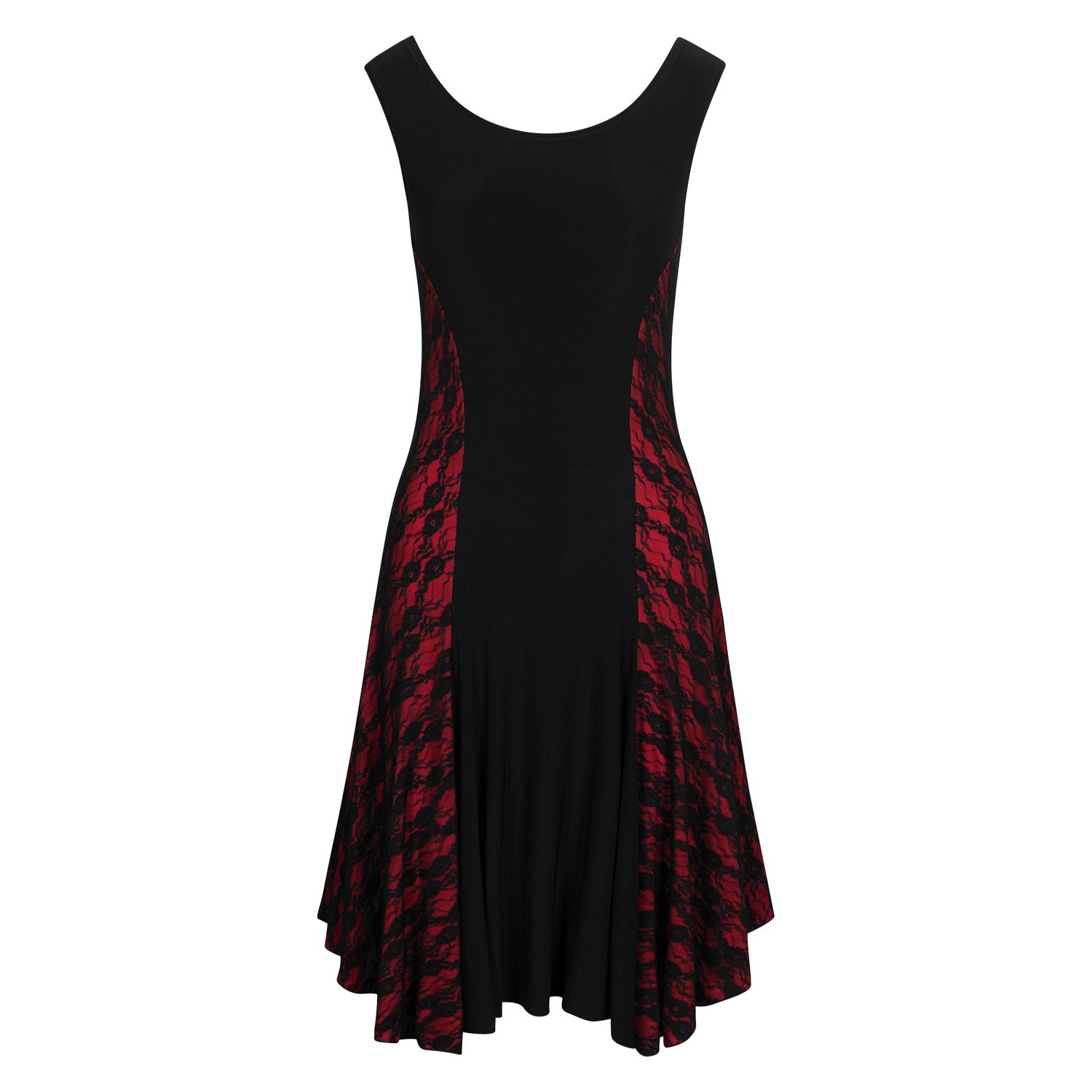 Rumpf Standard Dress PROVENCE RU5513  Damen Tanzkleid schwarz/rot