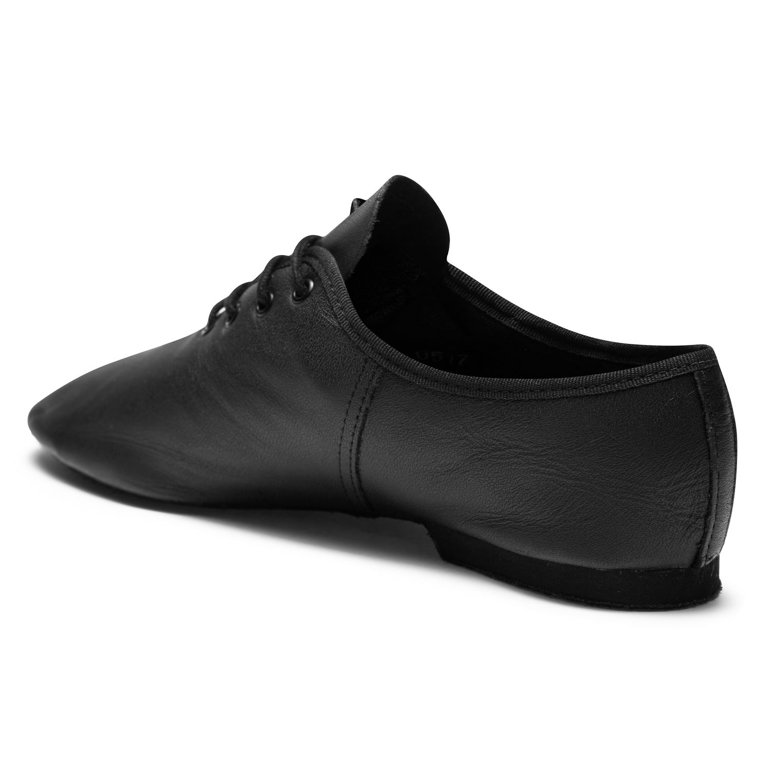 Jazzschuhe aus Leder mit durchgehender Chromledersohle JZE05 Jazzschuhe aus Leder mit durchgehender Chromledersohle schwarz