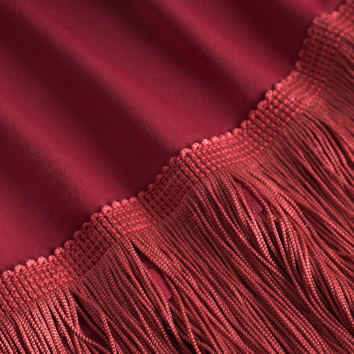 Damen Rock CARAIBICO RU5067 Knielanger Rock granatapfel