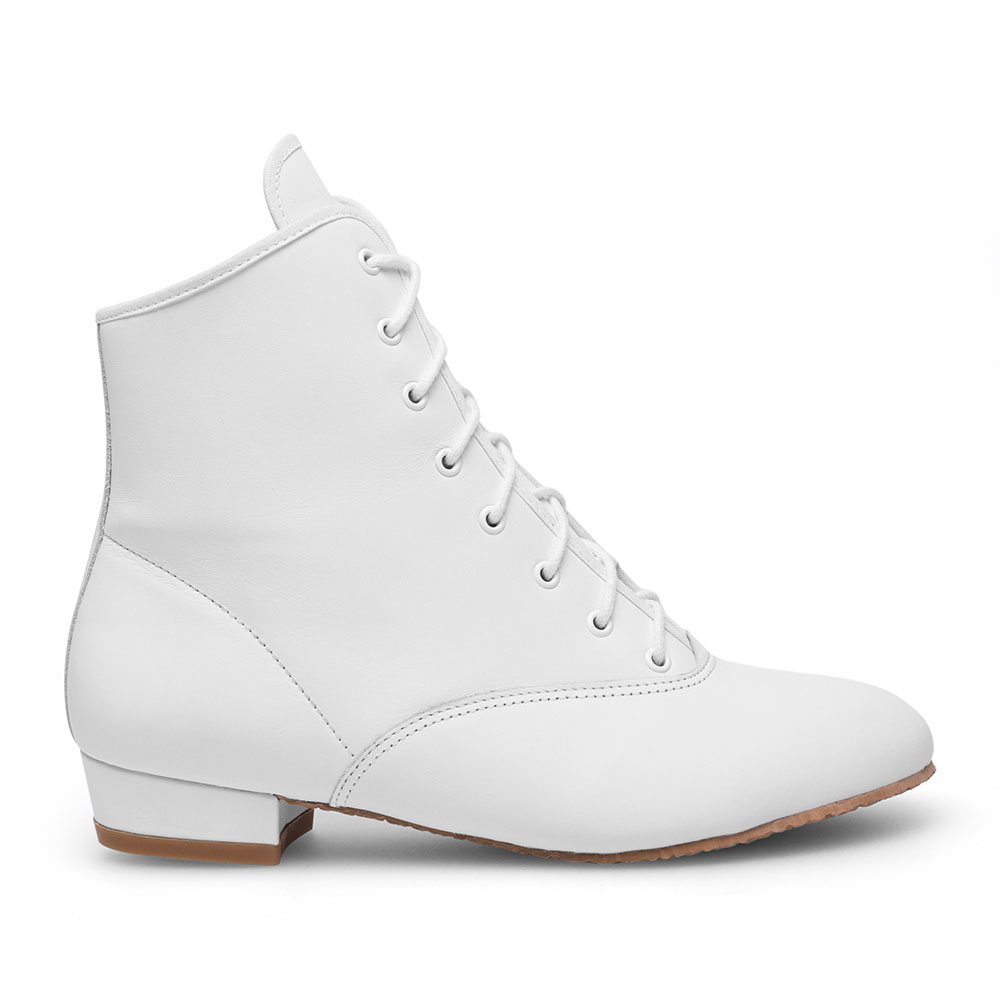 Traditions Gardestiefel  aus Leder mit Gummisohle 4150 Traditions Gardestiefel Leder mit Gummisohle Weiß