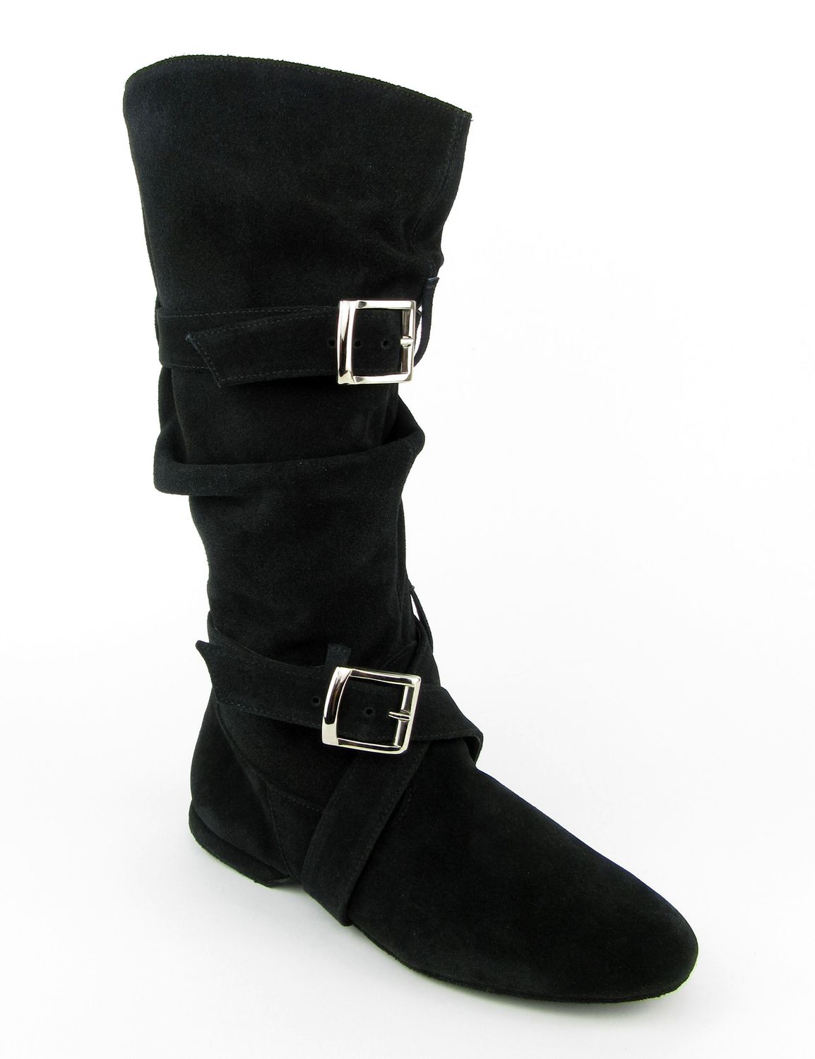 West Coast Swing boots made of suede and chrome leather sole 8840 West Coast Swing Stiefel aus Wildleder und Chromledersohle