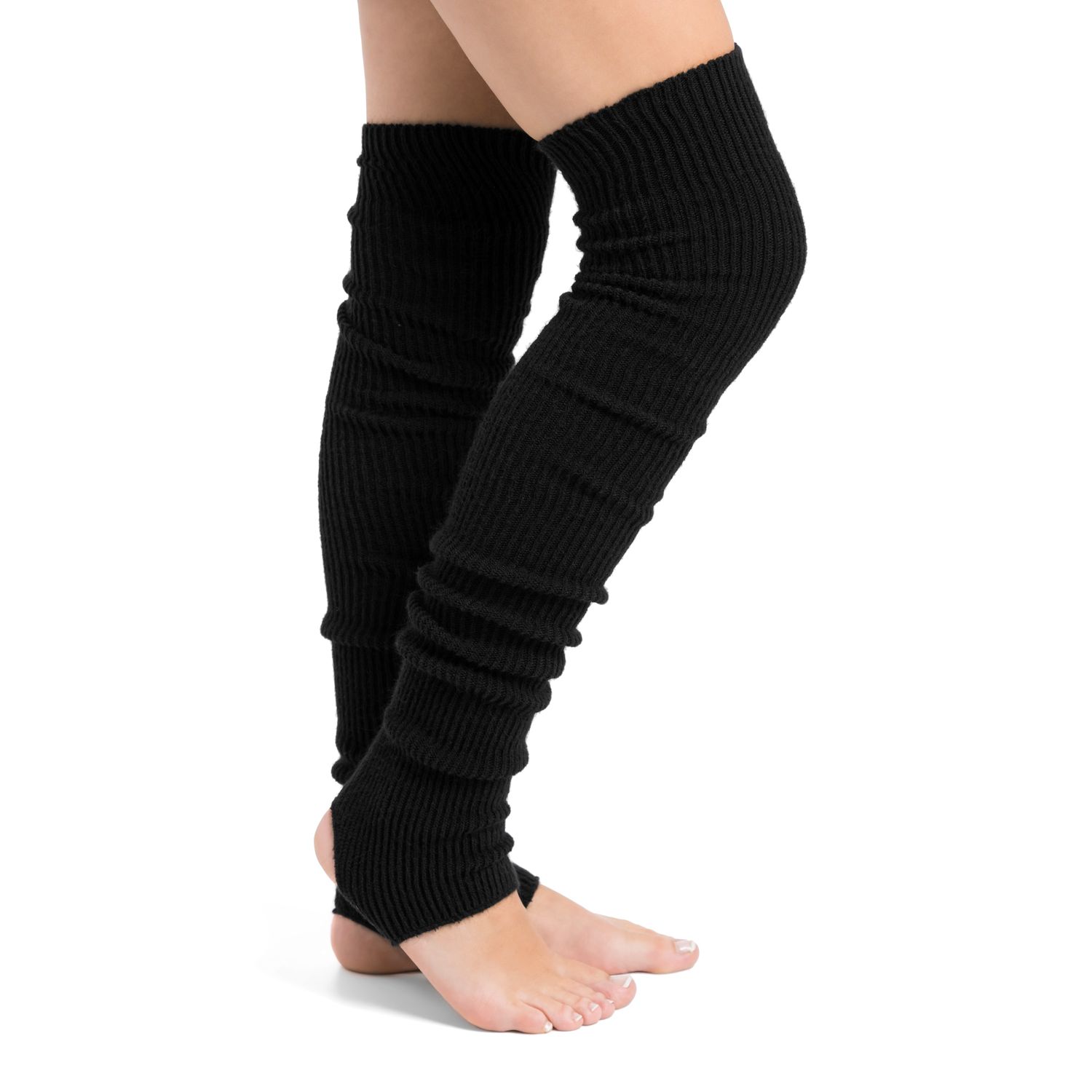 Cuffs with heel hole length approx. 60 cm 2656 Stulpen mit Fersenloch Länge ca. 60 cm schwarz