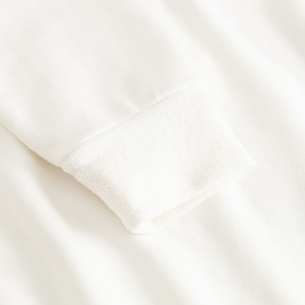 Damen Sweatshirt mit Half-Zip Beige