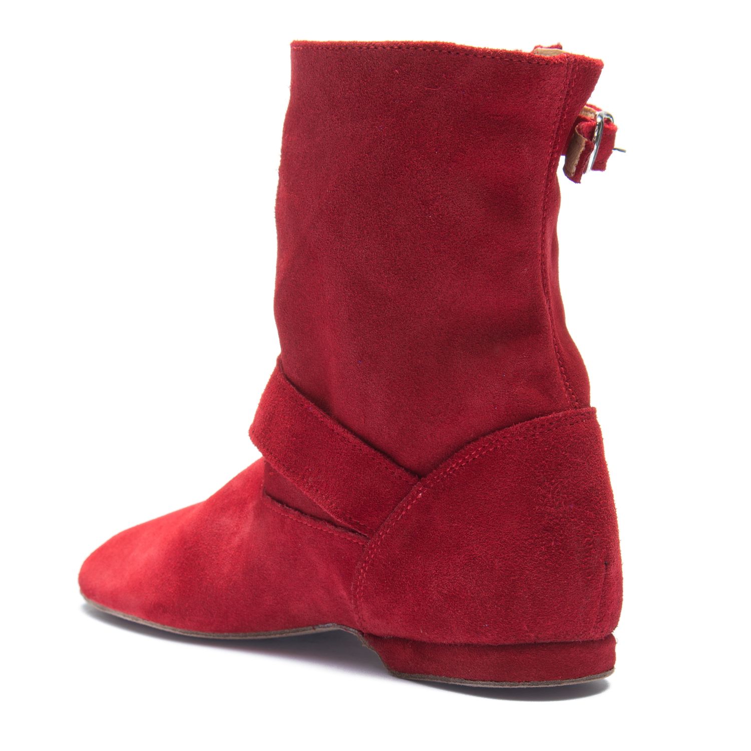 West Coast Swing Stiefel aus Wildleder mit Chromledersohle 8835 West Coast Swing Stiefel aus Wildleder mit Chromledersohle rot