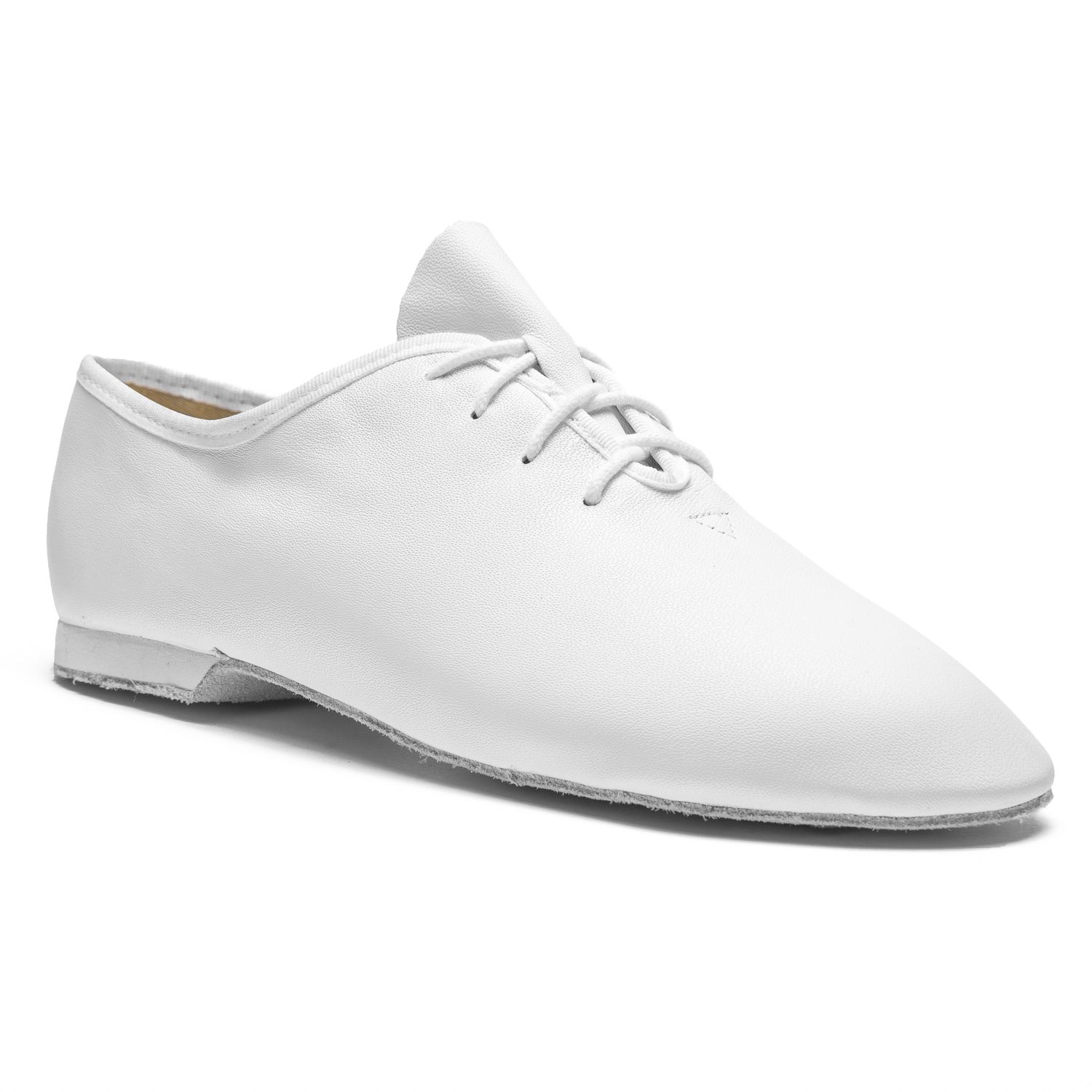 Jazz shoes Basic I made of leather with full-length chrome leather sole 1260 Jazzschuhe Basic I aus Leder mit durchgehender Chromledersohle weiß
