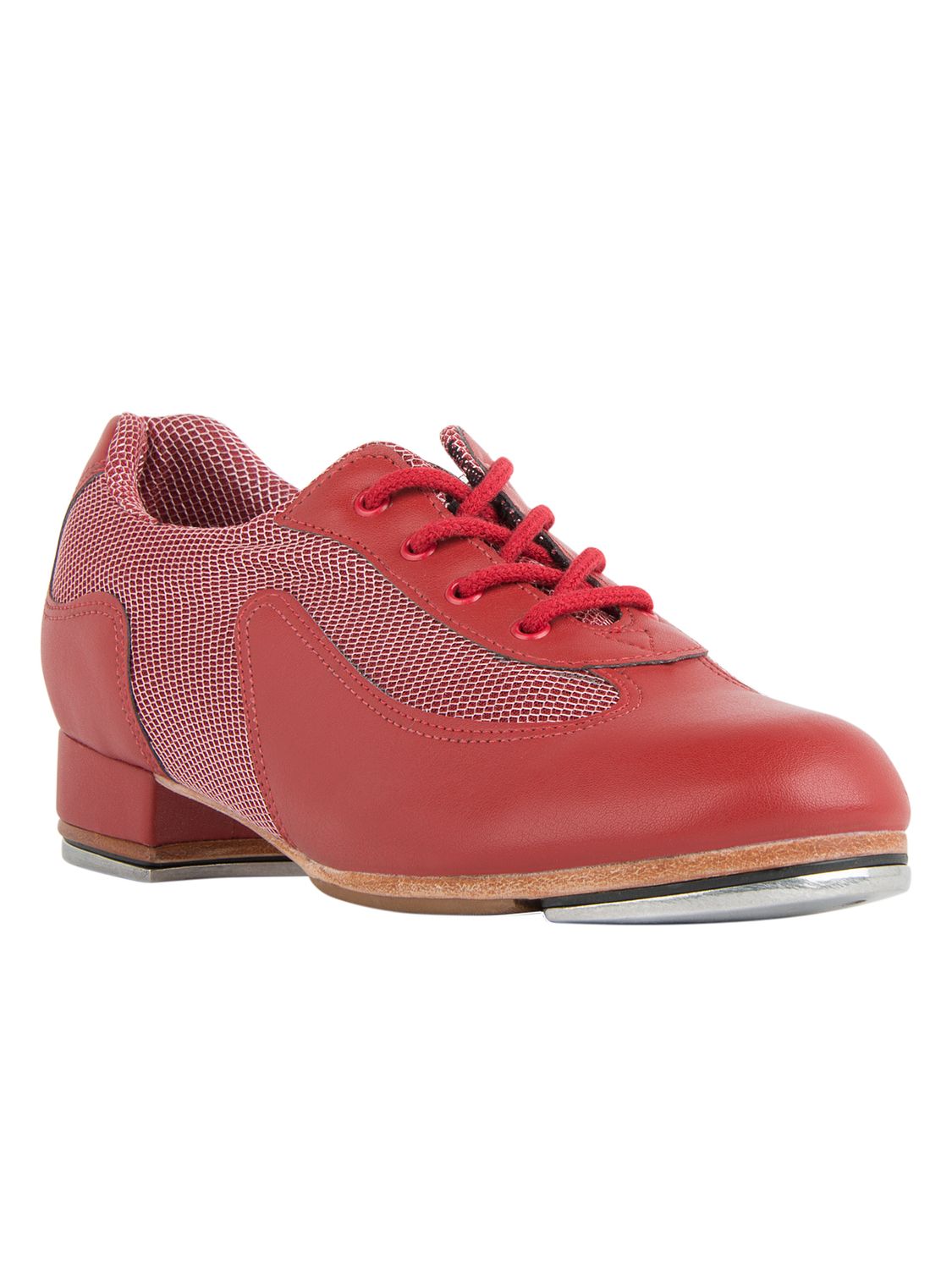 Ladies' tap shoes Oxford lacing TA51 Damen Steppschuhe Rot