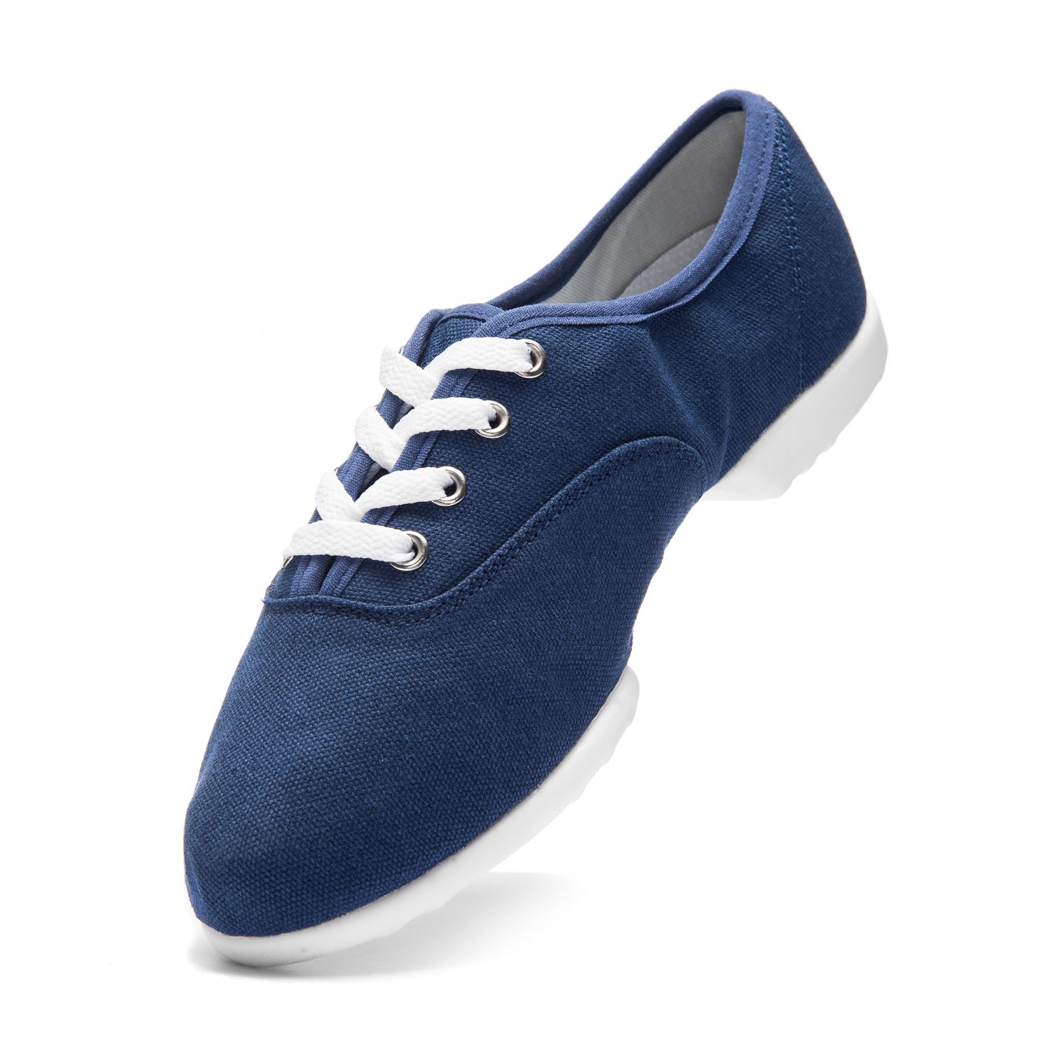 Bee Tanzsneaker vegan aus Leinen mit geteilter Chromledersohle 1515 Bee Tanzsneaker vegan aus Leinen mit geteilter Chromledersohle navy